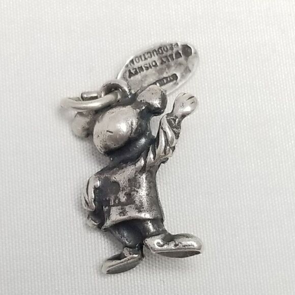 Vintage Walt Disney Production Disney Land Mickey Mouse Charm 3D Sterling Silver - Picture 5 of 9